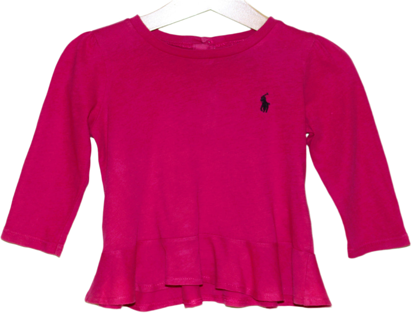 Baby Girls Ralph Lauren Frill Bottom Jumper Age 9 Months